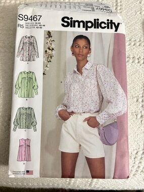 Simplicity Pattern S9467 R5 for Misses’ Blouses